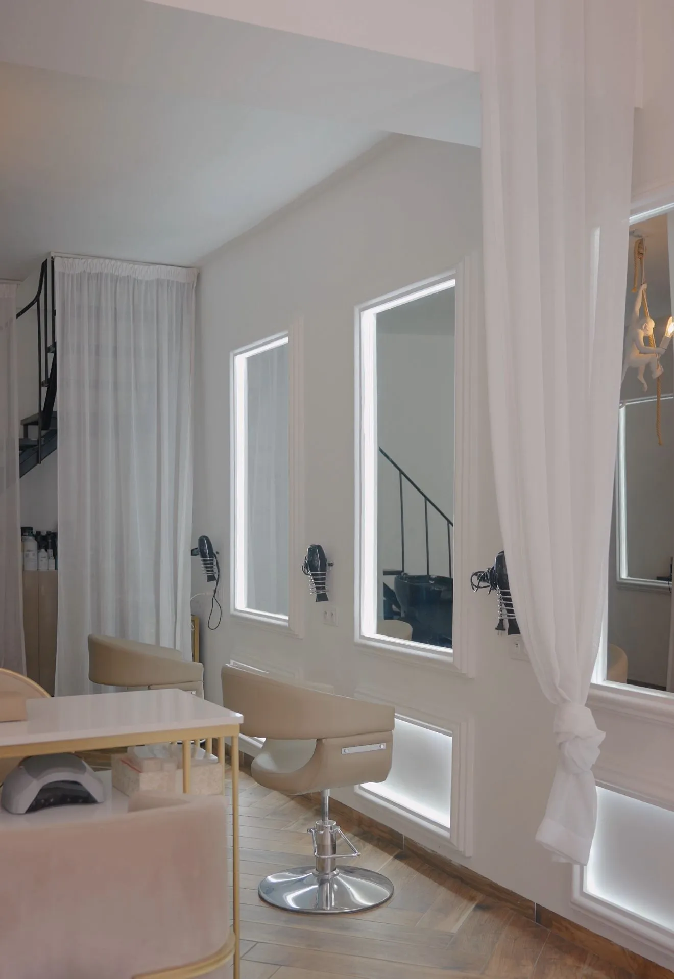 Inside the French Vibe salon in Marrakech